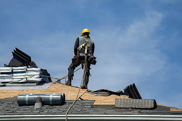 Professional Roofing technician working in Bena, VA